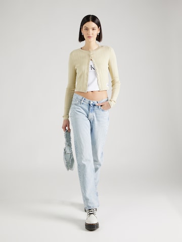 zaļš Calvin Klein Jeans Standarta Adīta jaka: no priekšpuses