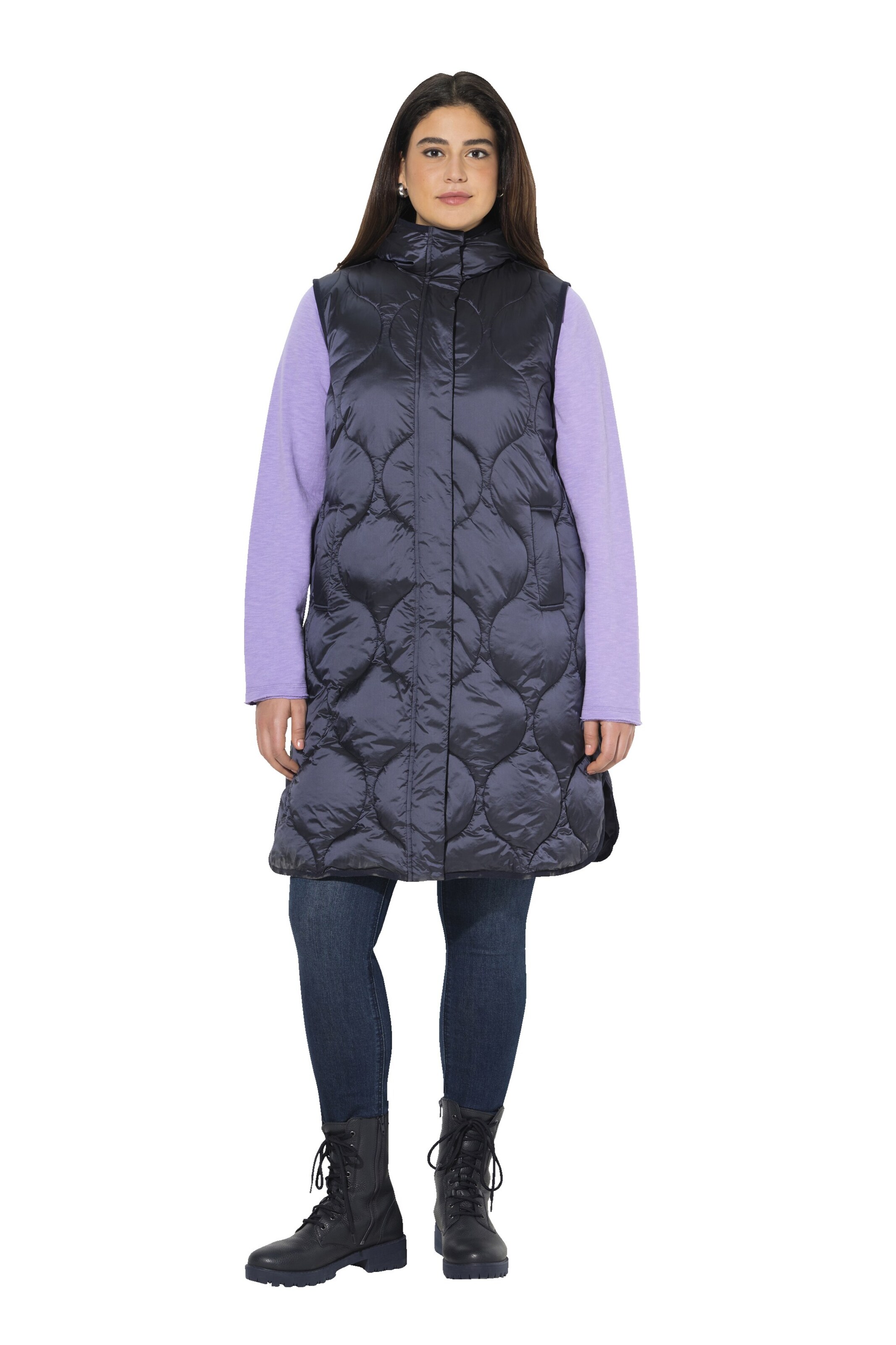 Ulla Popken Vest in Blue: front