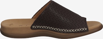 GABOR T-Bar Sandals in Brown