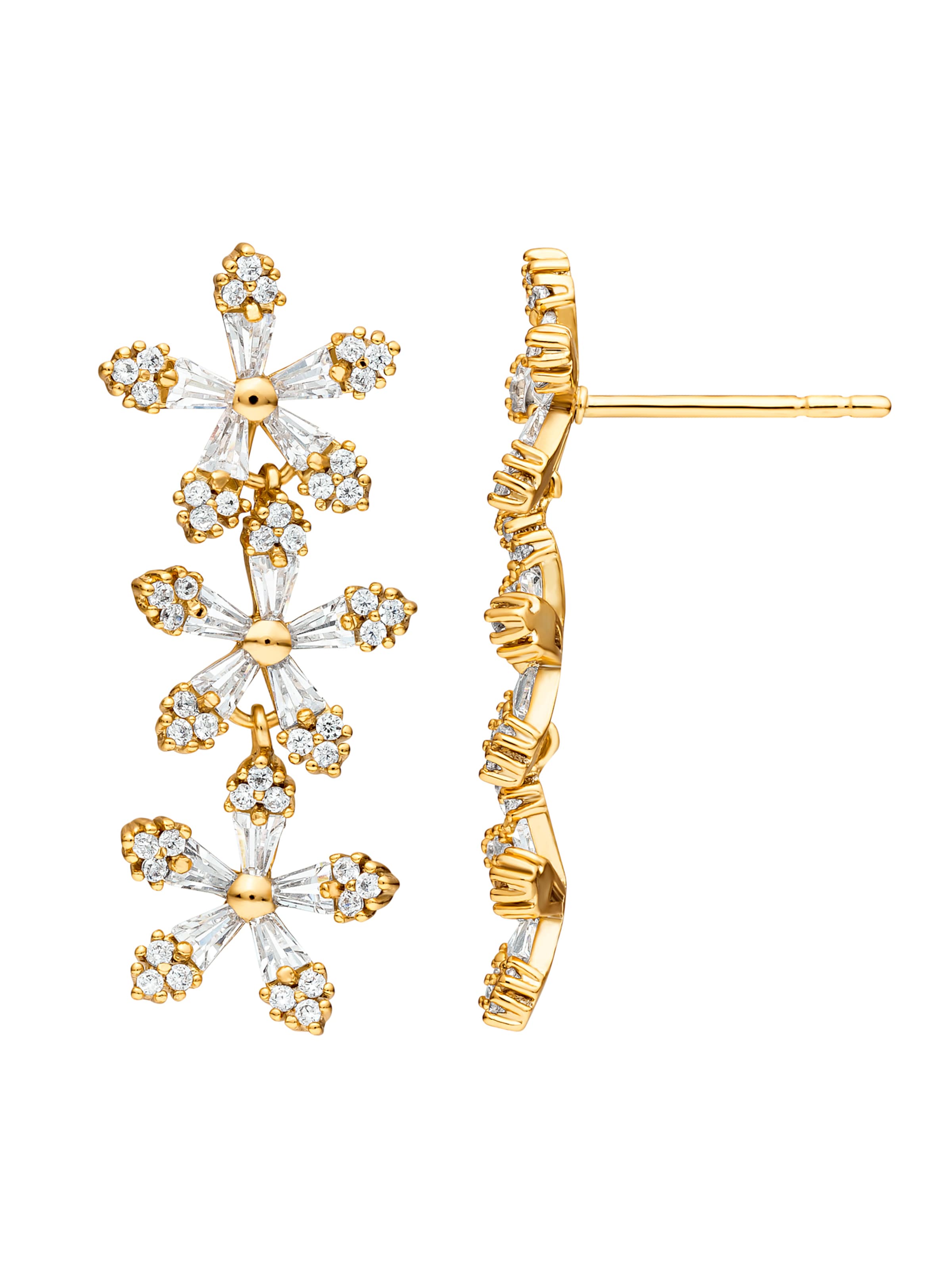 Heideman Earrings 'Idina' in Gold: front