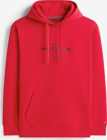Sweat-shirt Tommy Hilfiger Big & Tall en rouge : devant