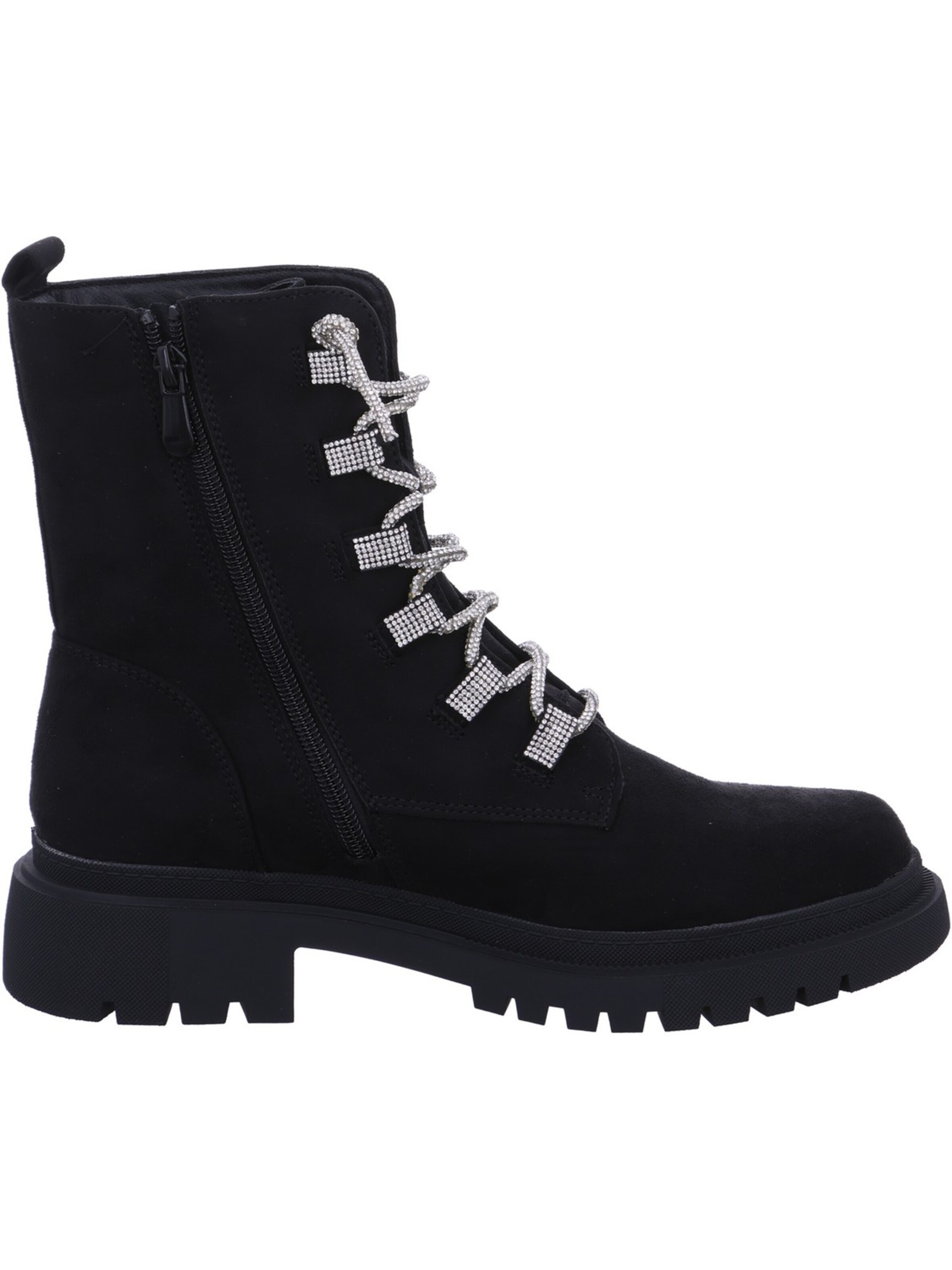 LA STRADA Booties 'La Strada Schnürstiefel Schwarz' in Black