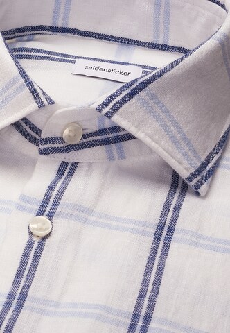 SEIDENSTICKER Regular Fit Businesshemd in Blau