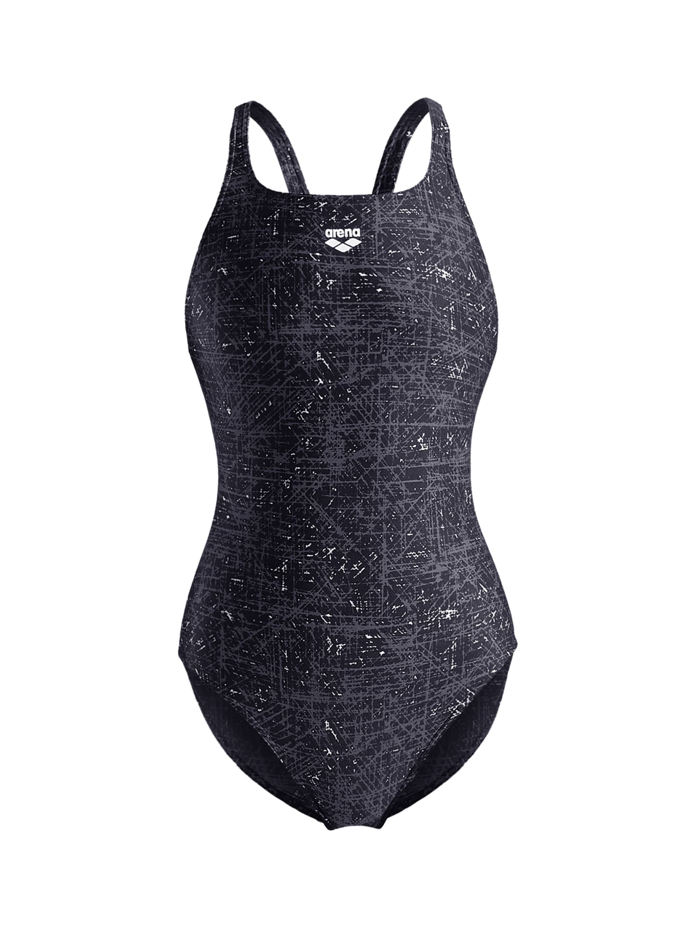 ARENA Bralette Swimsuit 'RIBBED PRO BACK' in Black: front