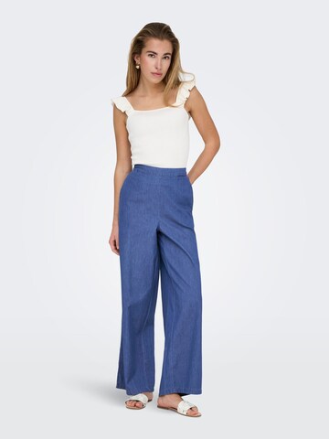 ONLY Wide leg Trousers 'ONLNova' in Blue