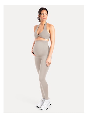Coupe slim Leggings 'Lorraine' Smilodox en gris