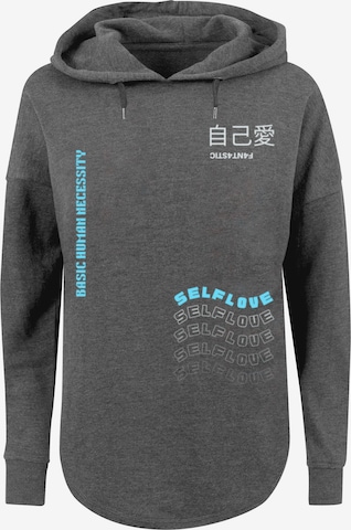 F4NT4STIC Sweatshirt 'Self Love' in Grey: front