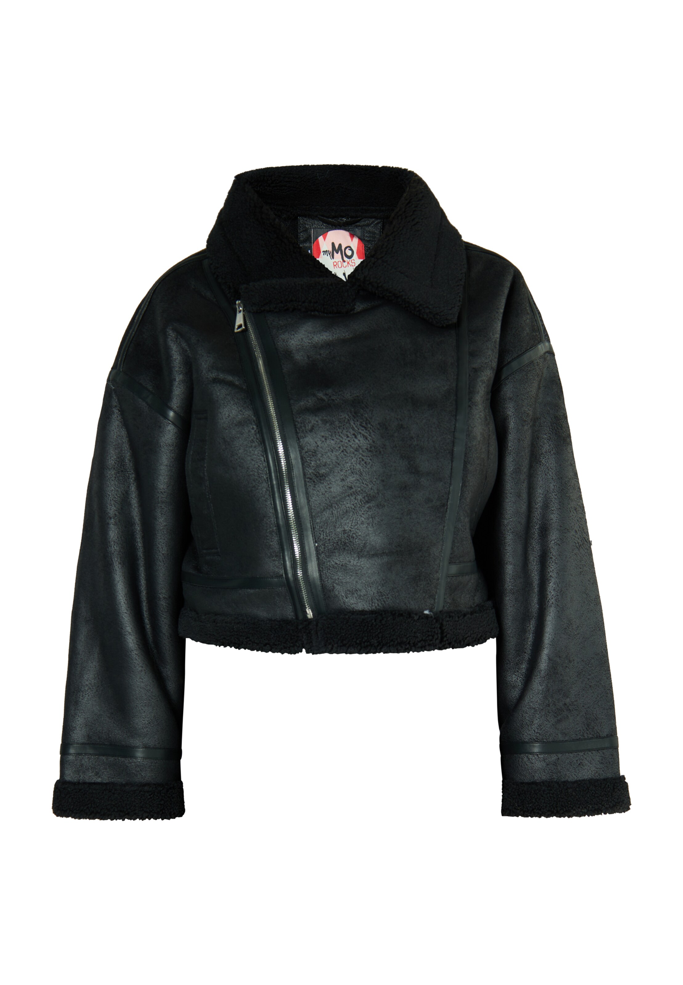 MYMO Välikausitakki 'Biany' värissä musta: etupuoli