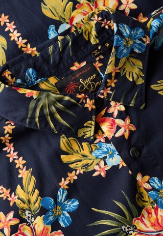 Superdry Comfort fit Overhemd in Blauw