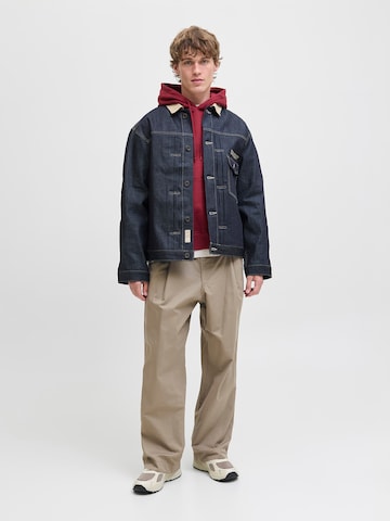 JACK & JONES Baggy Παντελόνι πλισέ 'JPSTOWEN CADE' σε καφέ