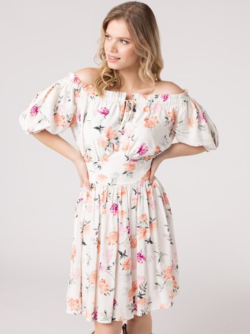 Robe Laurella en beige : devant