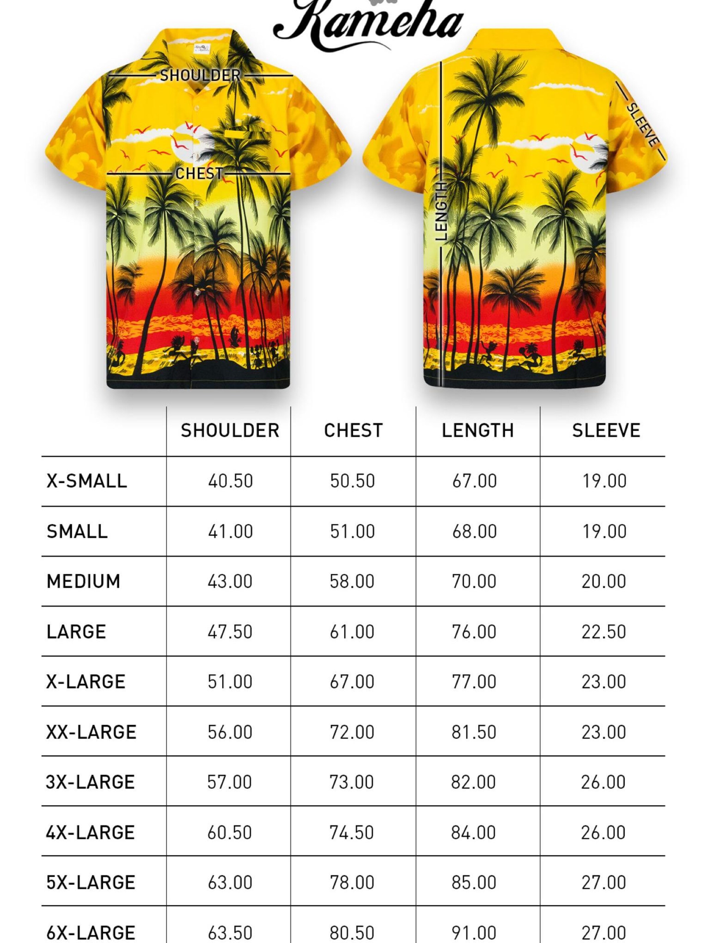 King Kameha Shirt 'Beach' in Yellow