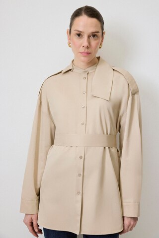 Touche Prive Blouse in Grey: front