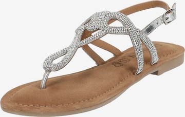 LAZAMANI Sandals in Silver: front