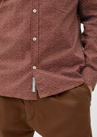 s.Oliver Slim fit Overhemd in Bruin