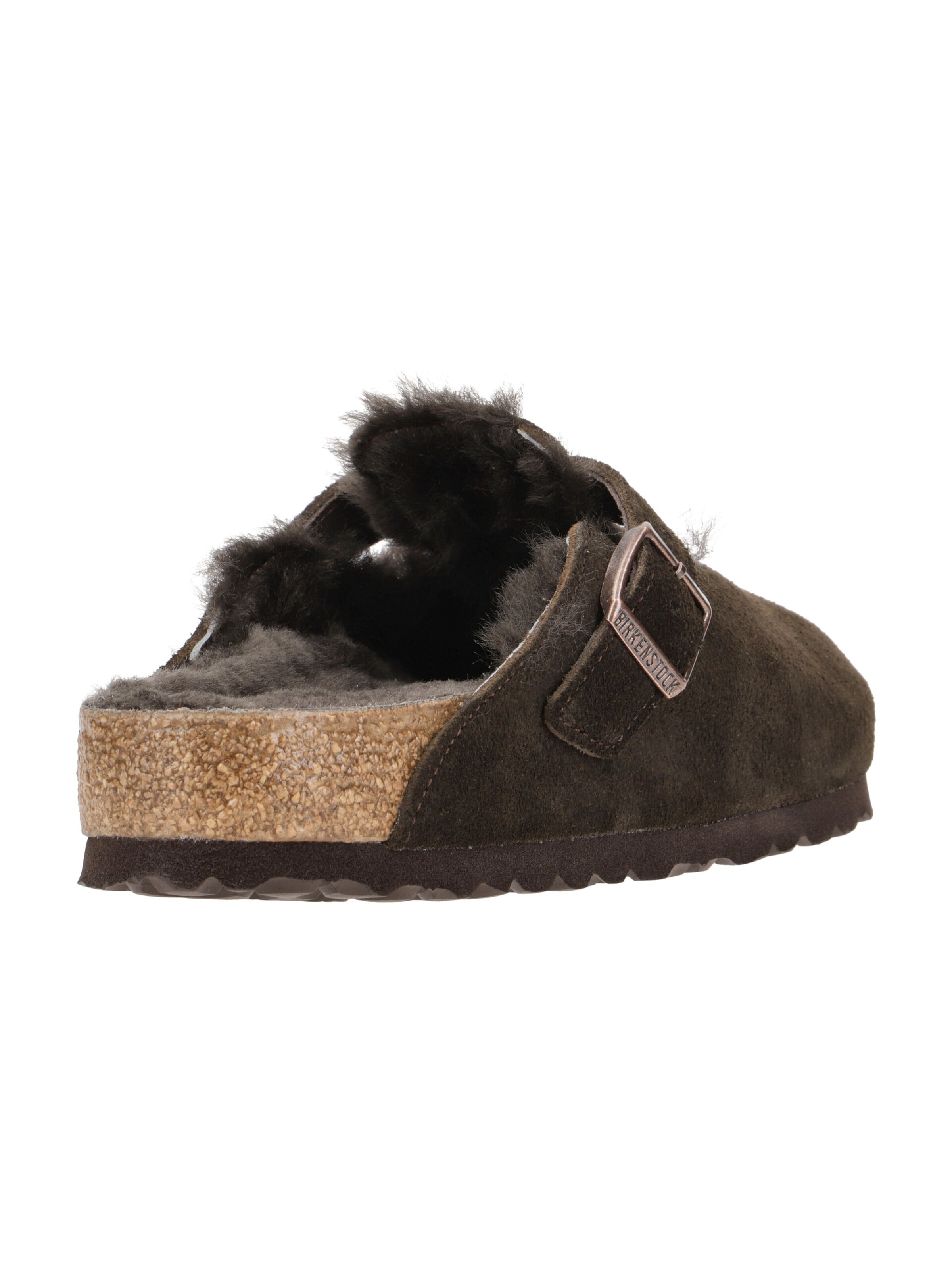 ruda BIRKENSTOCK Naminės šlepetės 'Birkenstock Boston Shearling Pantolette braun Normal-Weit 1020567'