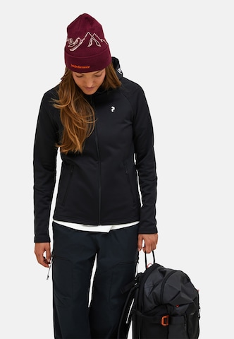 PEAK PERFORMANCE Sportjas in Zwart: voorkant