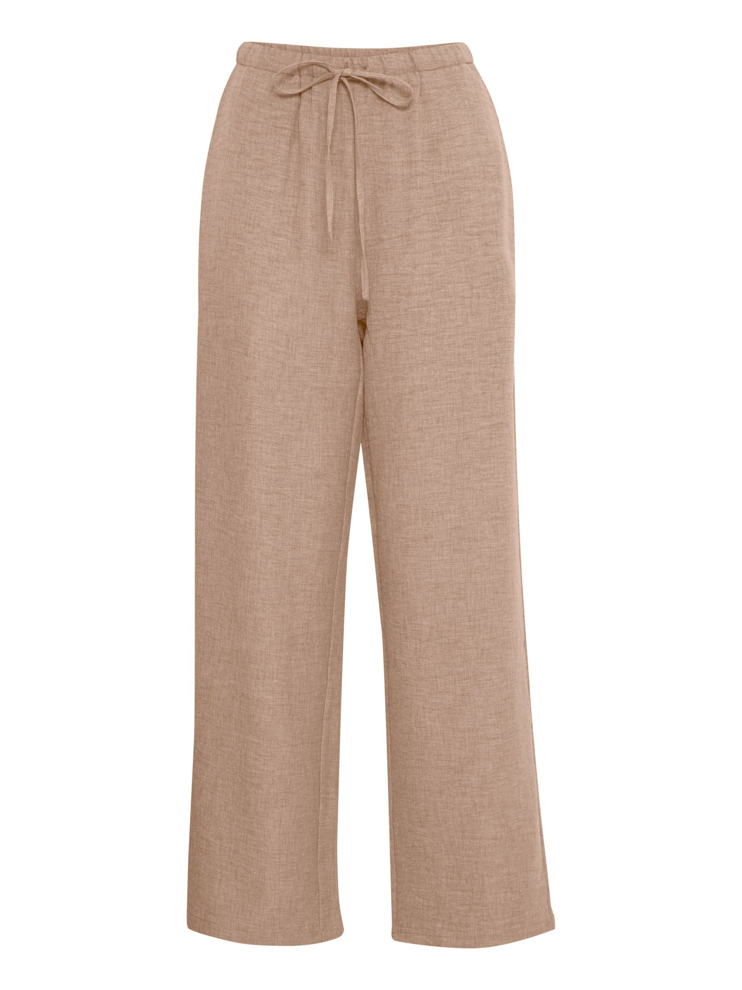 b.young Loosefit Broek ' BYGaiya' in Bruin: voorkant