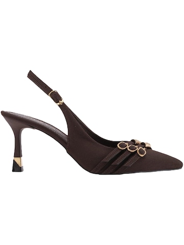 Limoya Slingback Pumps 'Rosig' in Brown