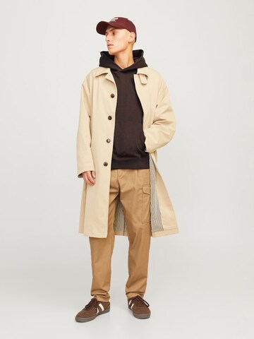 JACK & JONES Sweatshirt 'JJUrban Egde' in Brown
