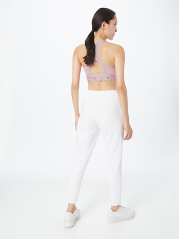 ADIDAS SPORTSWEAR Tapered Παντελόνι φόρμας 'Studio Lounge  Fit' σε λευκό