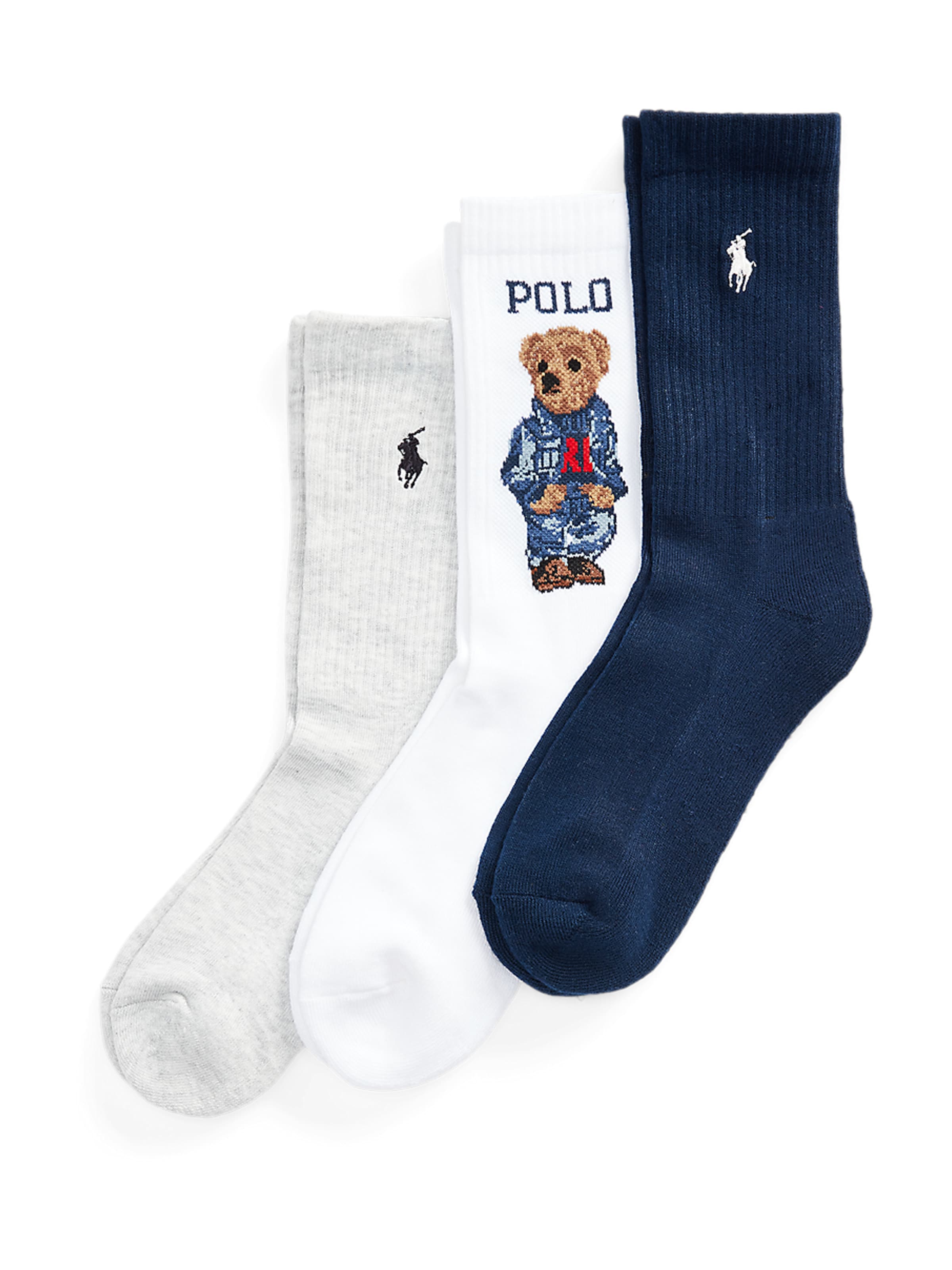 Chaussettes Polo Ralph Lauren en bleu : devant