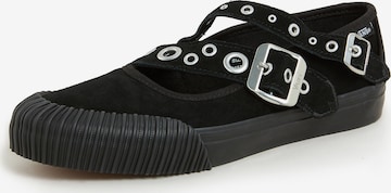 juoda VANS Balerinos su dirželiais: priekis