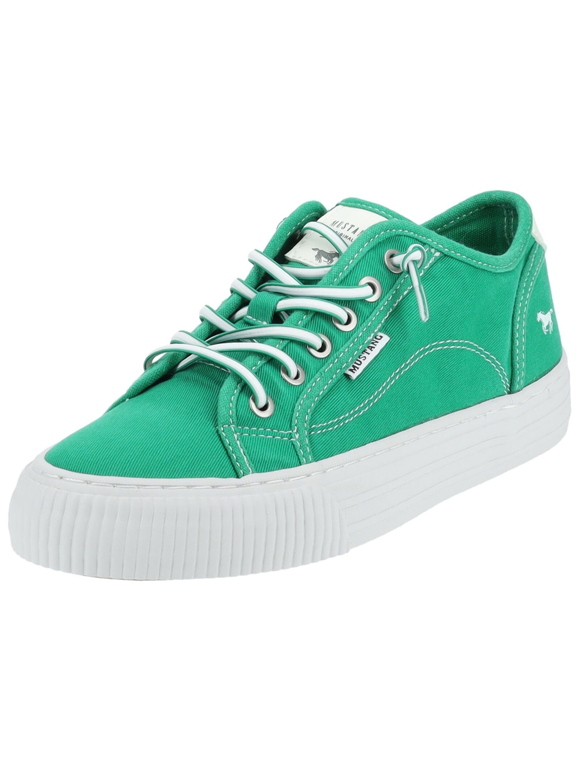 Sneaker bassa di MUSTANG in verde: frontale