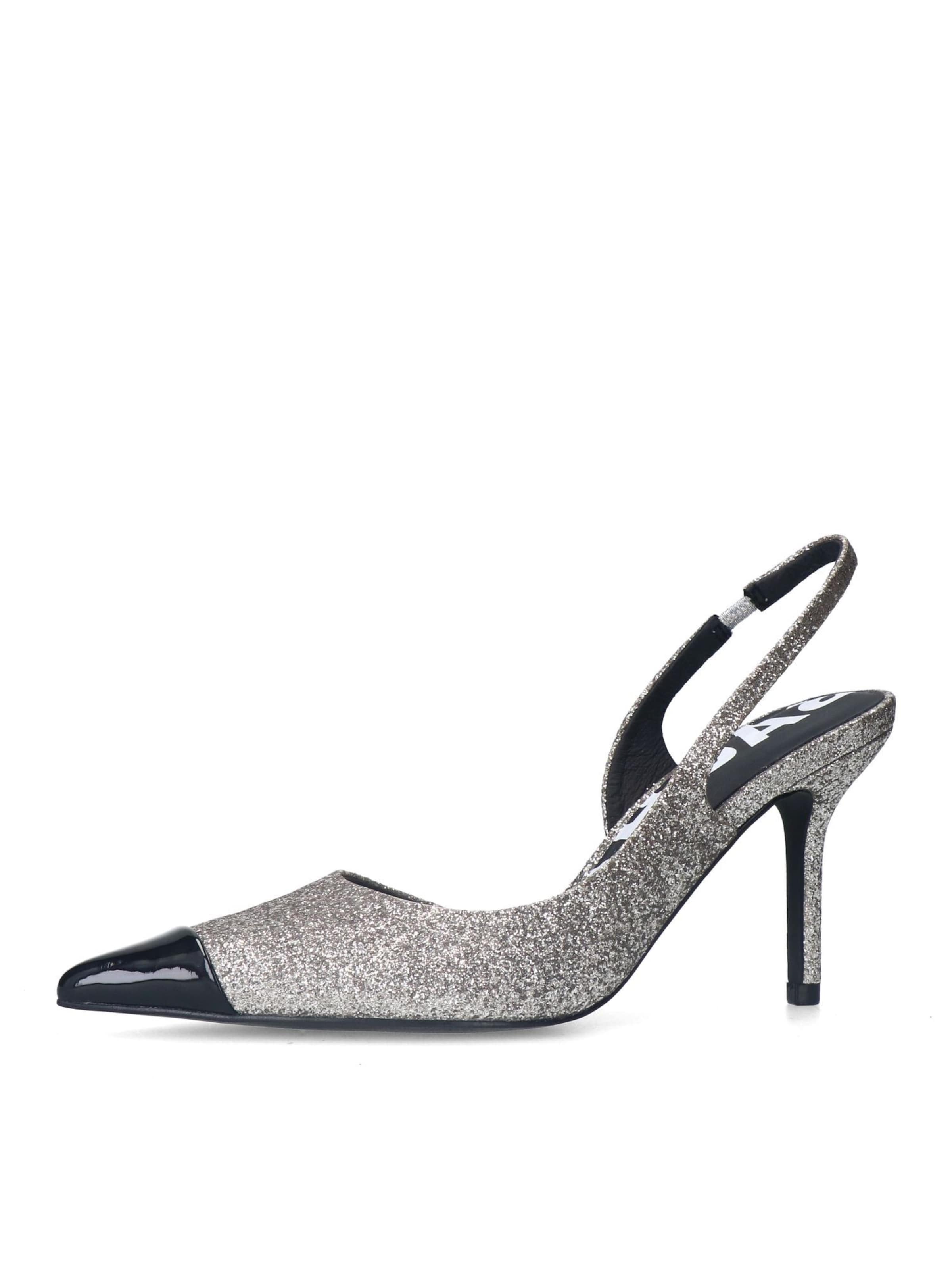 Escarpins SACHA en argent : devant