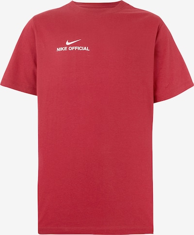 Nike Sportswear Majica 'OFFICIAL' u crvena / bijela, Pregled proizvoda