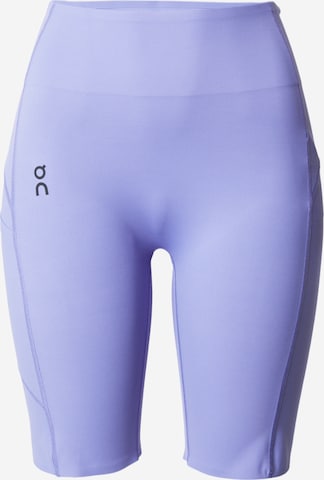 On - Slimfit Calças de desporto em azul: frente