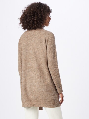 PIECES Knit Cardigan 'Ellen' in Brown
