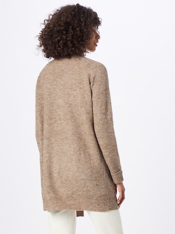 PIECES Knit Cardigan 'Ellen' in Brown