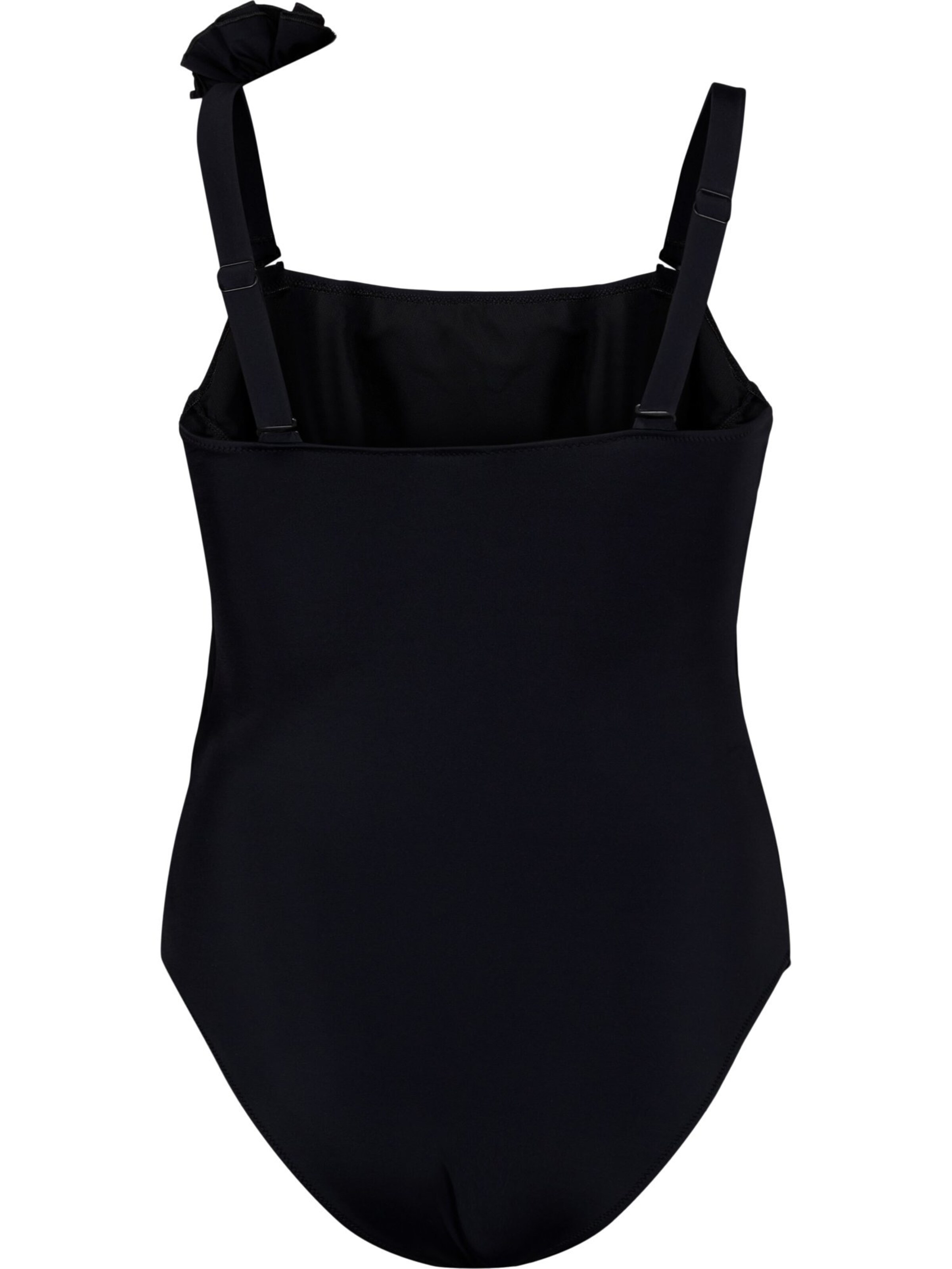 Swim by Zizzi Bustier Badedragt 'SANITA' i sort