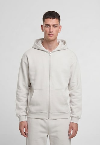 Veste de survêtement Urban Classics en blanc : devant
