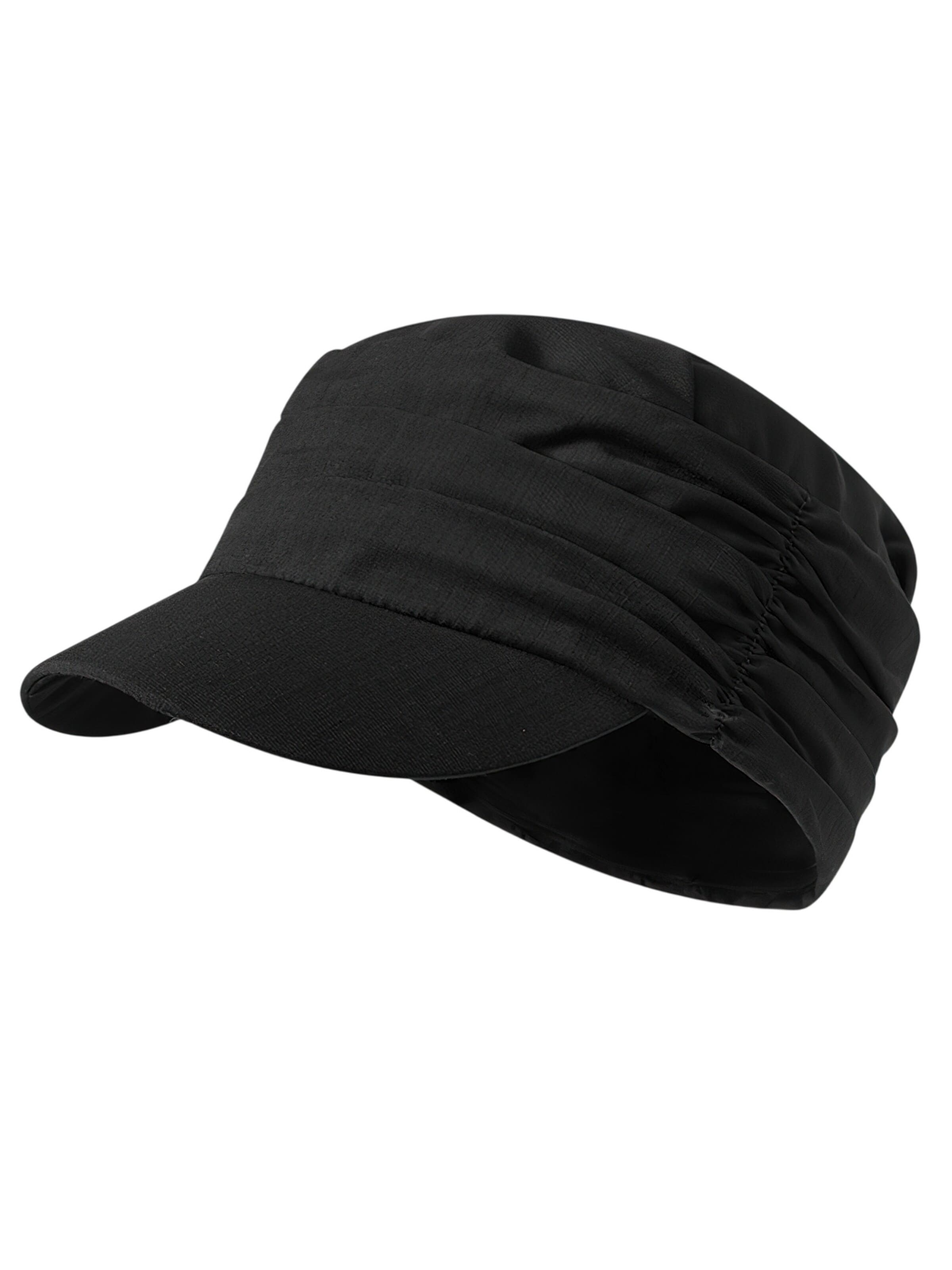 Magicshe Hat 'Schirmmütze mit Falten' in Black: front