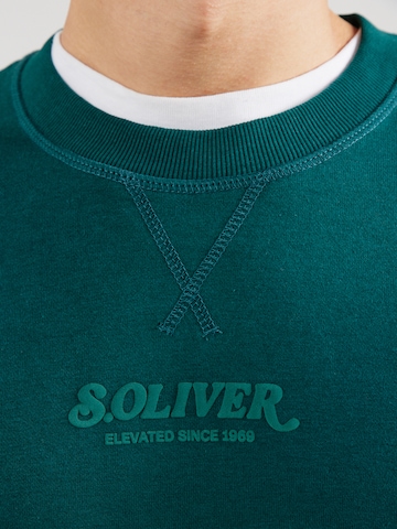 Sweat-shirt s.Oliver en vert