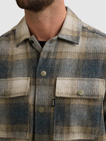 VANGUARD Regular fit Skjorta 'Overshirt with check pattern' i blå