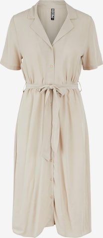 Robe-chemise 'Olivia' PIECES en beige : devant