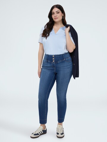 Chemisier Fiorella Rubino en bleu