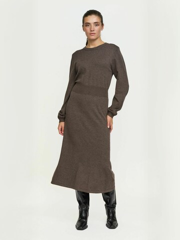 Soft Rebels - Vestido ' SRMarla ' em castanho: frente