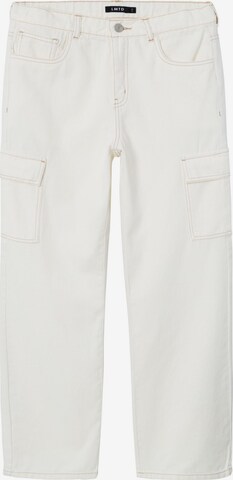 NAME IT Wide leg Jeans in Wit: voorkant