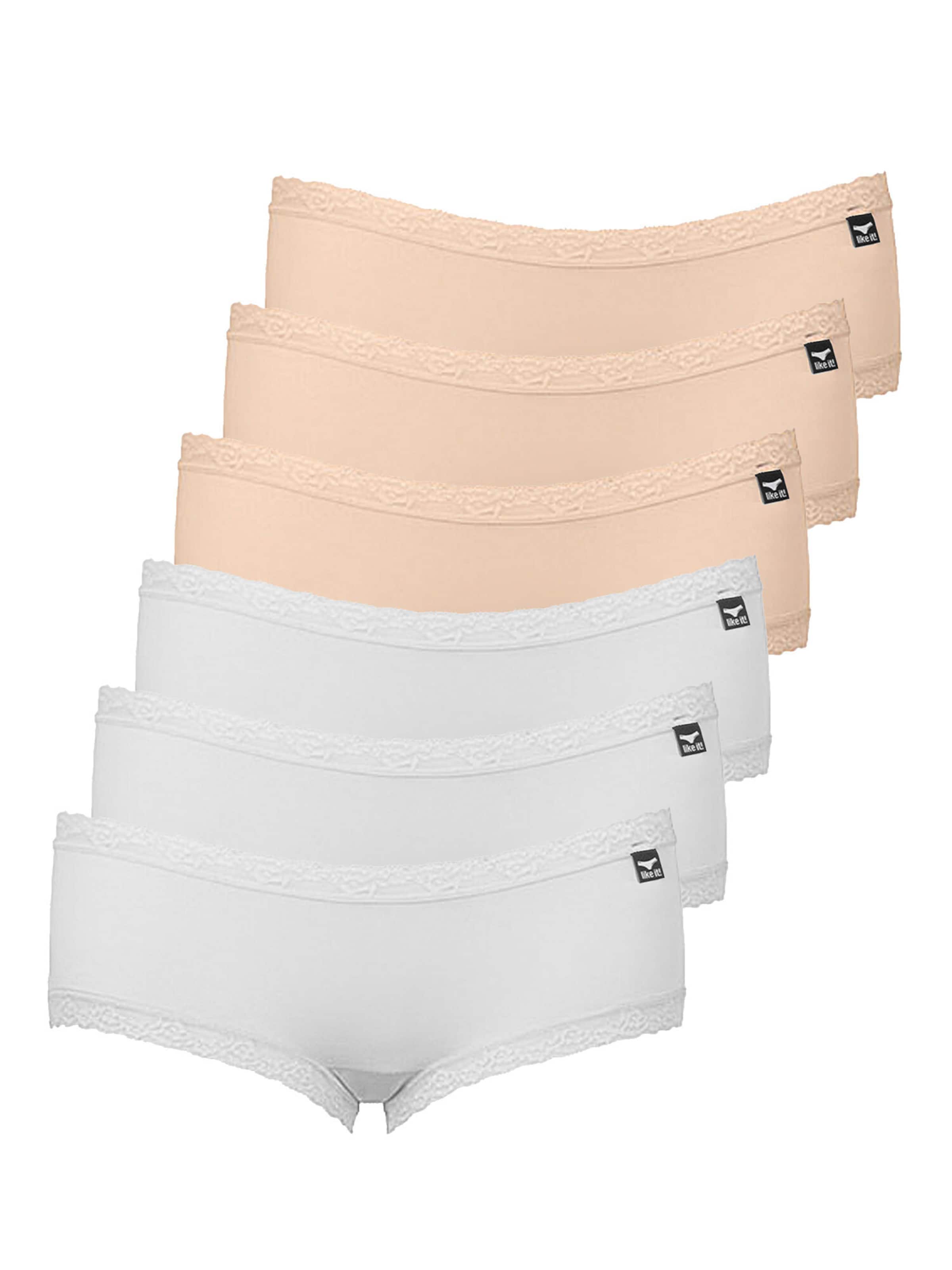 like it! Boyshorts 'Olivia' in White: front