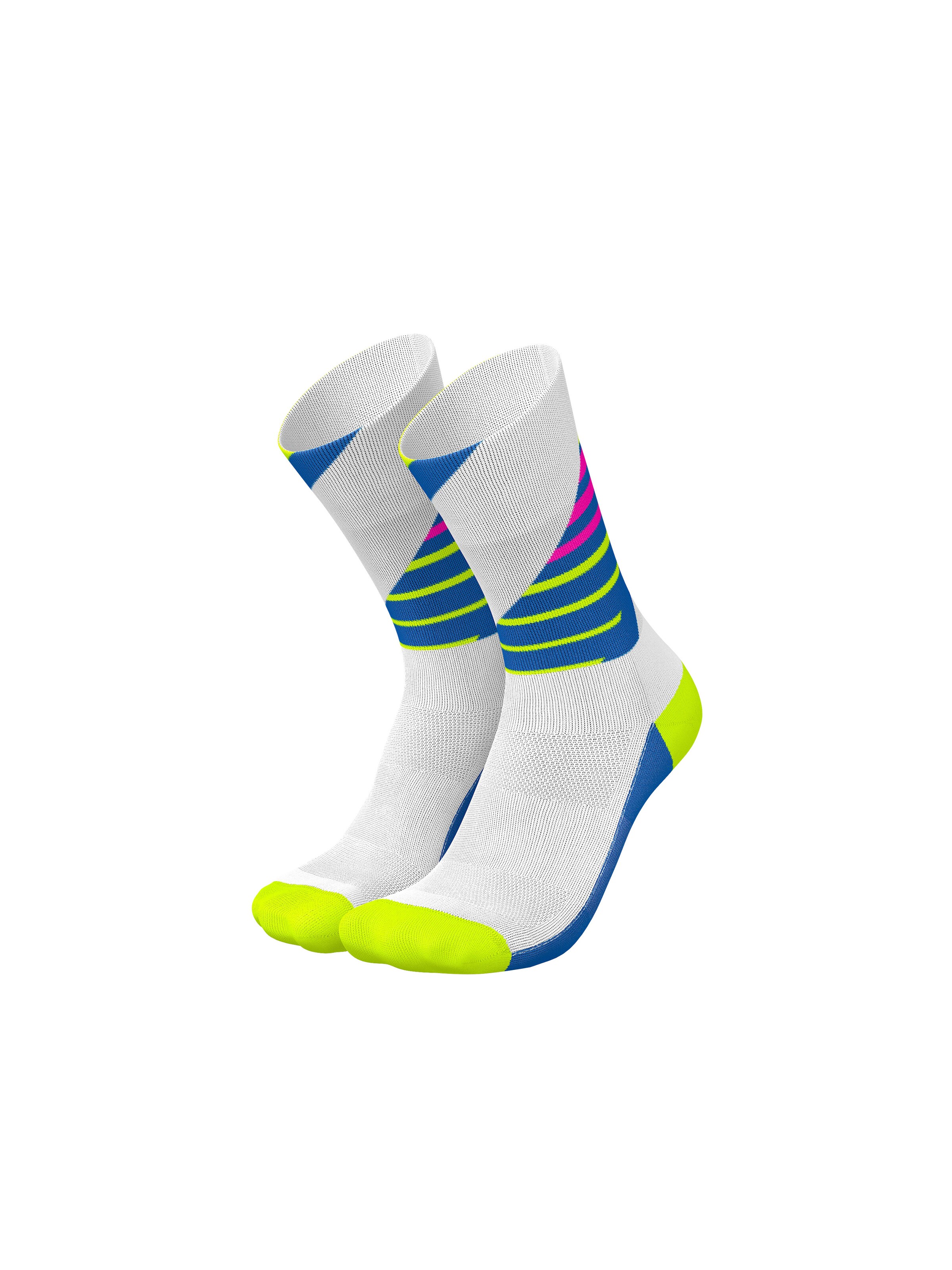 INCYLENCE Athletic Socks 'LADDERS' in Yellow: front