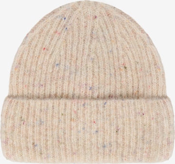 smėlio TATUUM Megzta kepurė 'Nopi': priekis