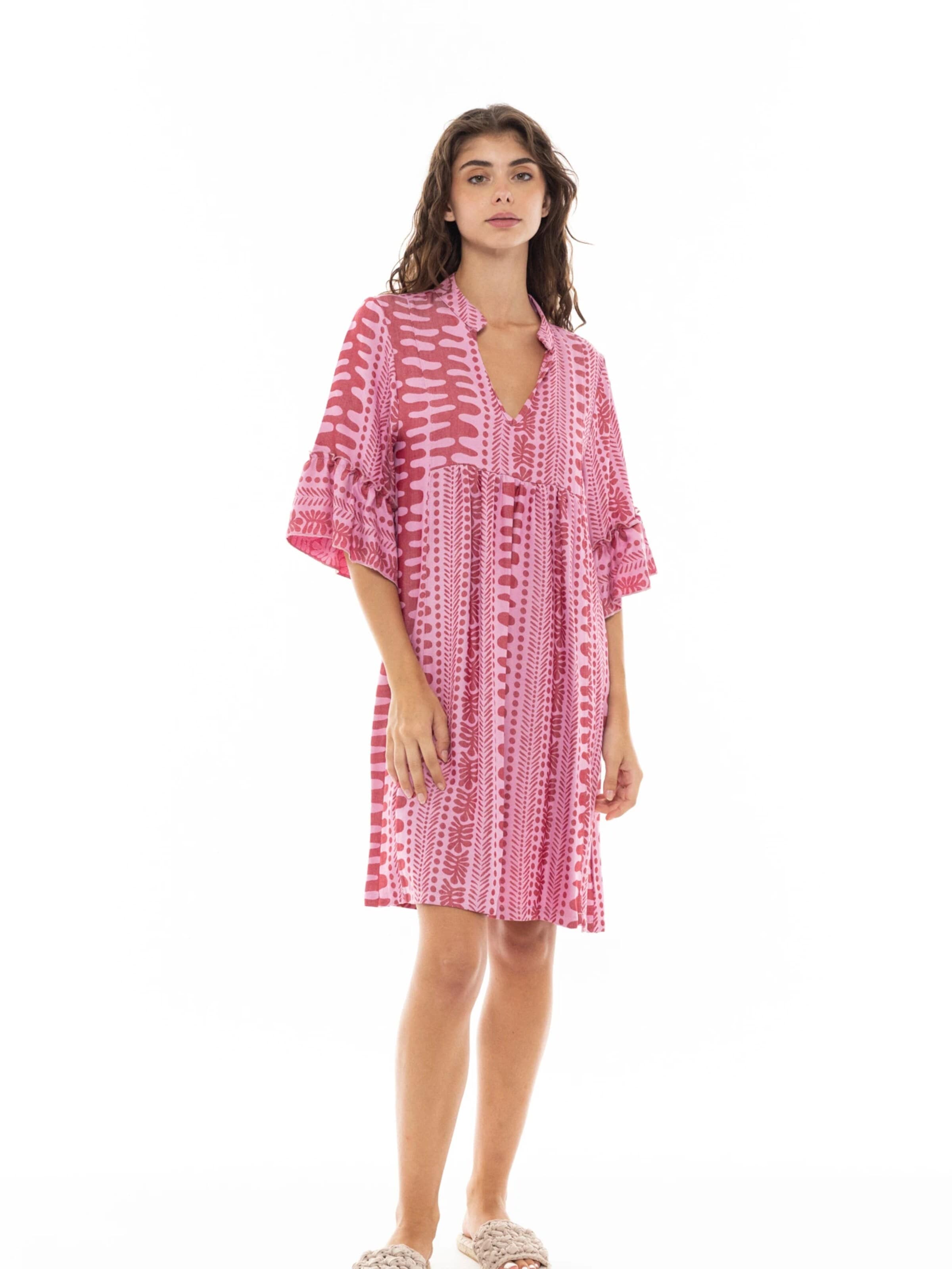 Pink Label Sommerkjole i pink: forside