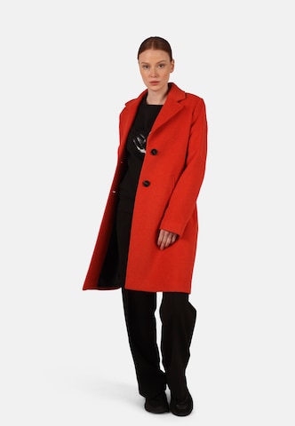 Fuchs Schmitt Between-Seasons Coat in Orange: front