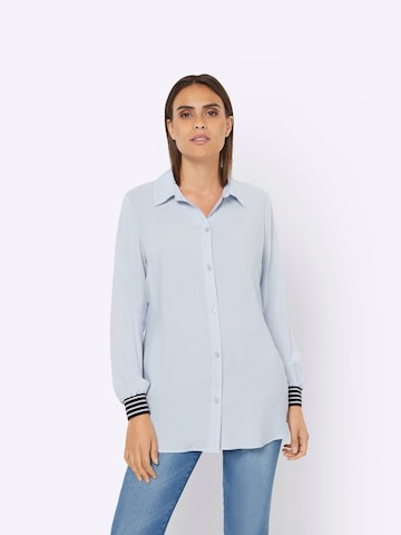 heine Blouse in Blauw: voorkant