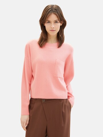 TOM TAILOR DENIM Pullover in Pink: predná strana