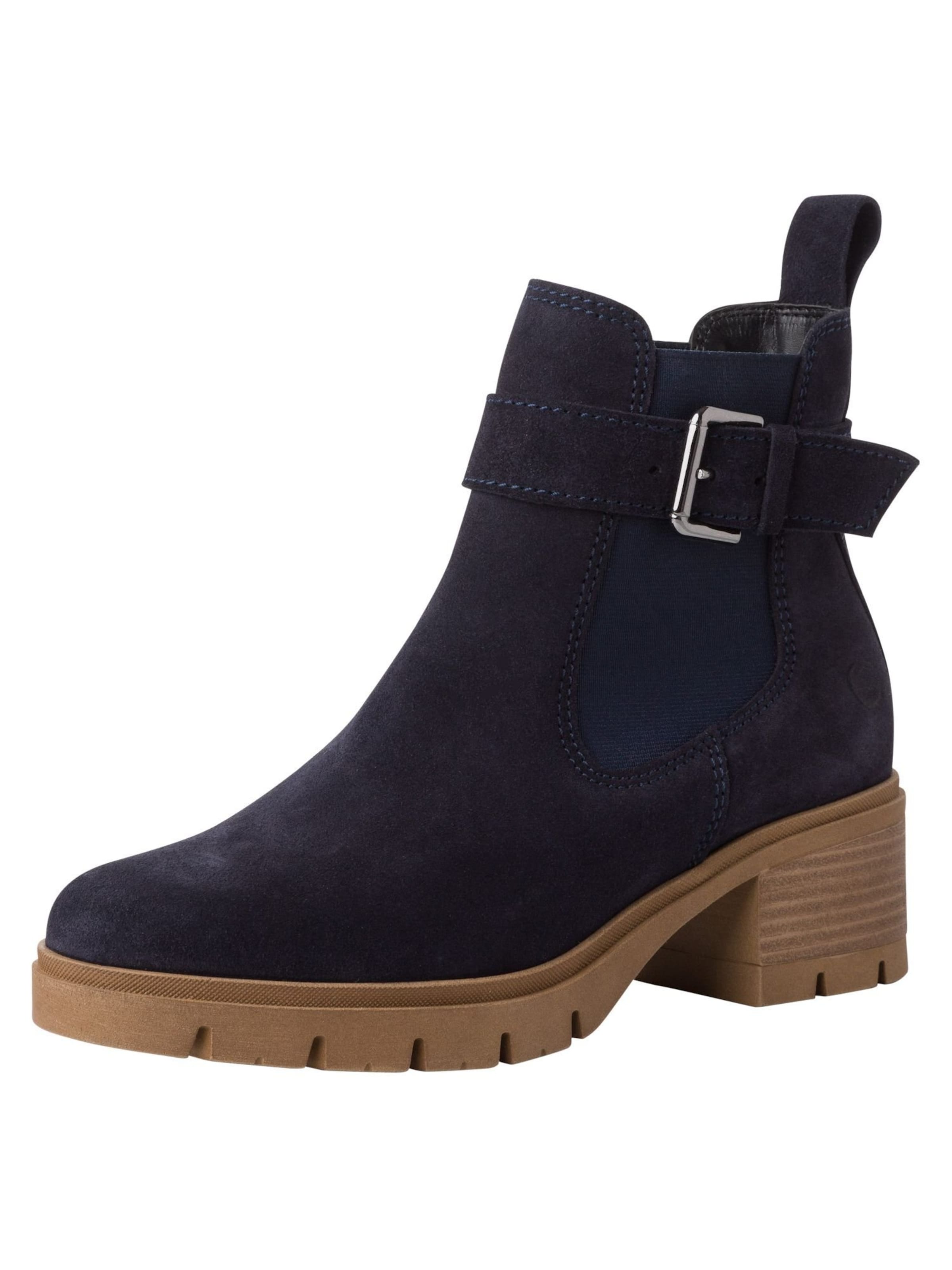 Tamaris Chelsea Boots in Blau: Vorderseite